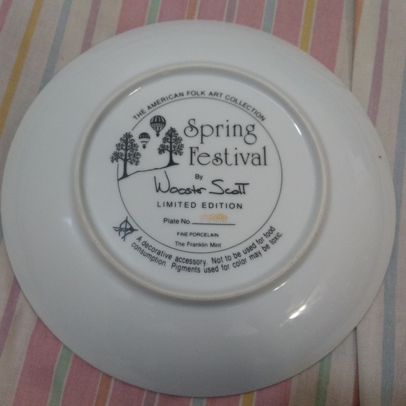 SPRING FESTIVAL Plate Jane Wooster Scott American - Picture 2 of 3